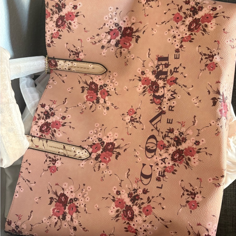 Coach Metallic Rose Gold Tote